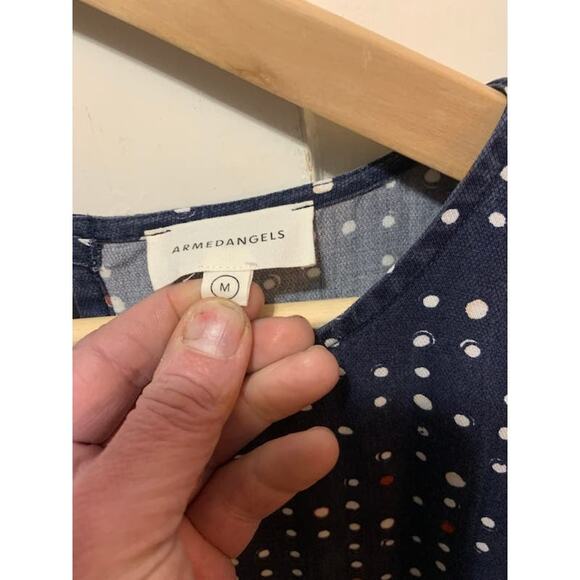 Armedangels Armed Angels dress polka dots midi loose fit dress in EUC sz M - Picture 4 of 9